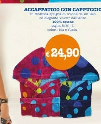 Famila Accappatoio Con Cappuccio offerta