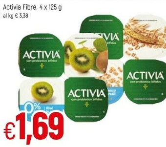 Famila Danone Activia Fibre Kiwi Cereali 125 G(ml) offerta