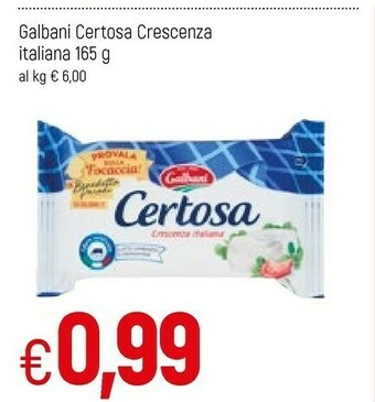 Famila Galbani Certosa Crescenza 165 G(ml) offerta