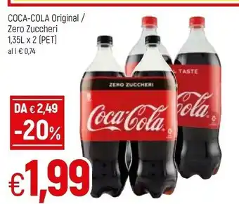 Famila Coca Cola Coca-Cola - Zero Zuccheri Zero Calorie 1350 G(ml) offerta