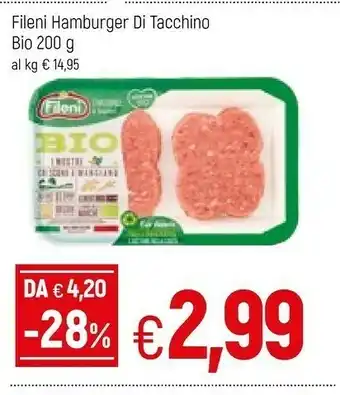 Famila Fileni Bio I Nostri Hamburger Con Tacchino Bio offerta