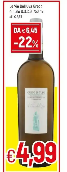 Famila Le Vie Dell'uva Greco Di Tufo Docg offerta