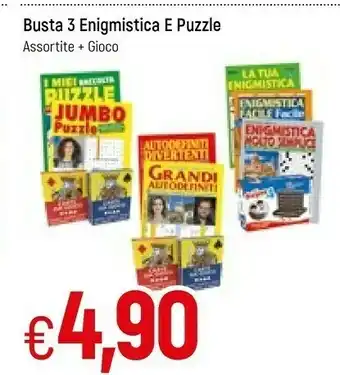 Famila Busta 3 Enigmistica E Puzzle Assortite + Gioco offerta