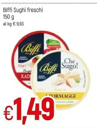 Famila Biffi Sugo Con Funghi Porcini 100% Vegetale Sughi Freschi 150 G(ml) offerta