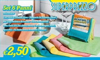 Famila Set 6 Panni Microfibra offerta
