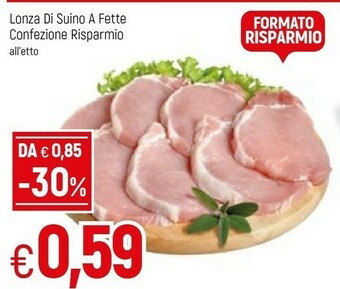 Famila Lonza Di Suino A Fette offerta