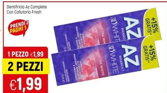 Famila AZ Dentifricio Complete Con Collutorio Fresh offerta