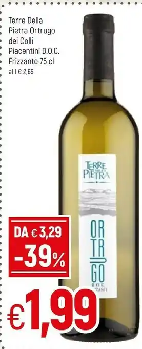 Famila Bacchini Cantine Bacchini - Ortrugo Dei Colli Piacentini Vino Frizzante 750 G(ml) offerta