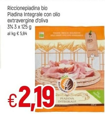 Famila Superstore Riccionepiadina Bio Piadina Integrale Con Olio Extravergine D'oliva offerta