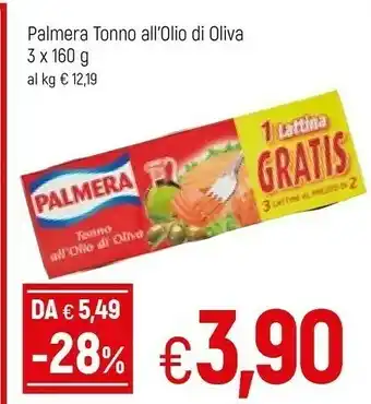 Famila Superstore Palmera Tonno All'Olio Di Oliva offerta