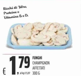 Coop Funghi Champignon Affettati 300 g offerta