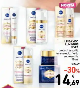 Conad Nivea Linea Viso Luminous offerta