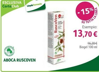 Lloyds Farmacia Aboca Ruscoven Biogel offerta