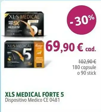 Lloyds Farmacia XL-S Medical Forte 5 180 Capsule offerta