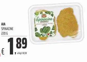 Coop AIA Spinacine 220 g offerta
