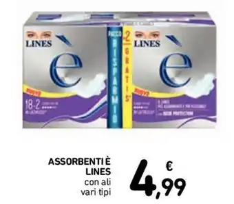 Conad Lines Assorbenti è Con Ali offerta