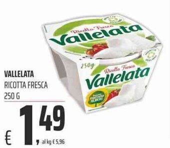Coop Vallelata Ricotta Fresca 250 g offerta