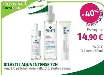 Lloyds Farmacia Rilastil Aqua Intense 72H Gel Crema offerta