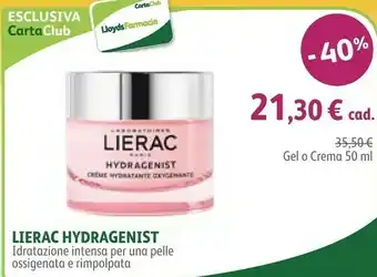 Lloyds Farmacia Lierac Hydragenist Gel O Crema 50 Ml offerta