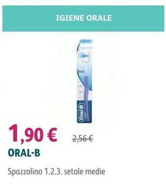 Oral b Spazzolino 1.2.3 Setole Medie