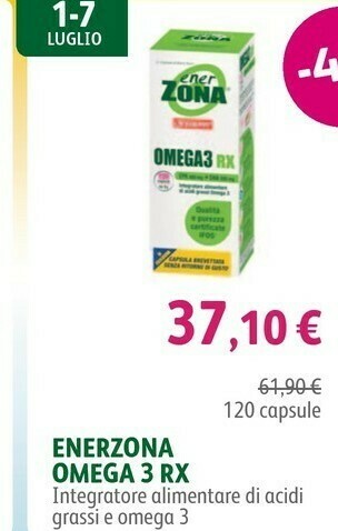Lloyds Farmacia Enerzona Omega 3 RX 120 Capsule offerta