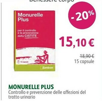 Lloyds Farmacia Monurelle Plus 15 Capsule offerta