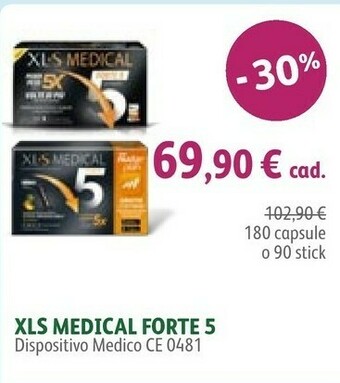 Lloyds Farmacia XL-S Medical Forte 5 180 Capsule offerta
