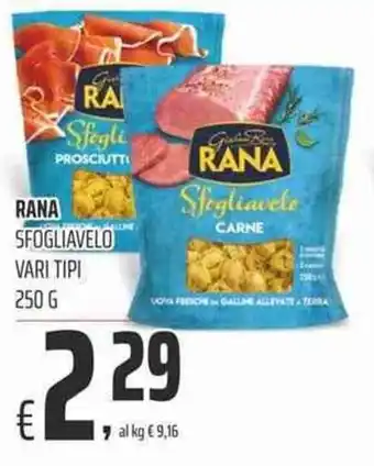 Coop Rana Sfogliavelo vari tipi 250 g offerta