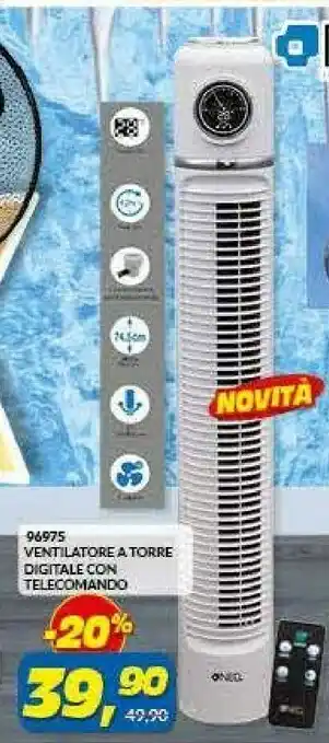 Risparmio Casa 96975 Ventilatore A Torre Digitale offerta