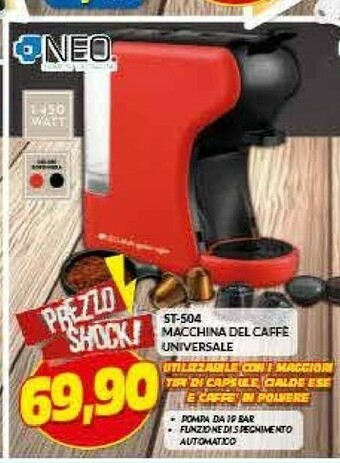 Risparmio Casa ST-504 Macchina Del Caffè offerta