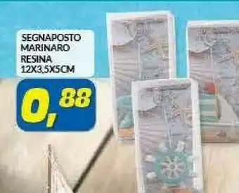 Risparmio Casa Segnaposto Marinaro Resina 12x3,5xscm offerta
