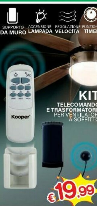 Satur Kooper Ventilatore offerta
