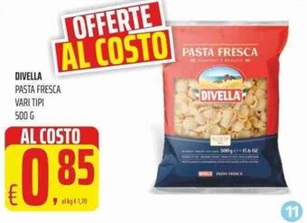 Coop Divella Pasta Fresca vari tipi 500 g offerta