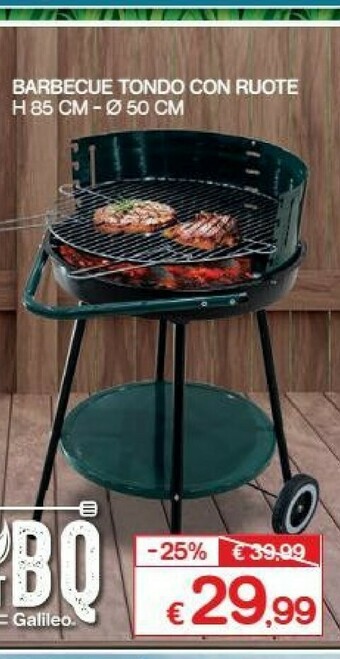 Satur Galileo Barbecue a carbonella offerta