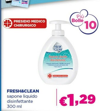 Acqua & Sapone Fresh& Clean Sapone Liquido Disinfettante offerta
