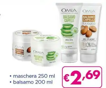 Acqua & Sapone Omia Maschera / Balsamo offerta