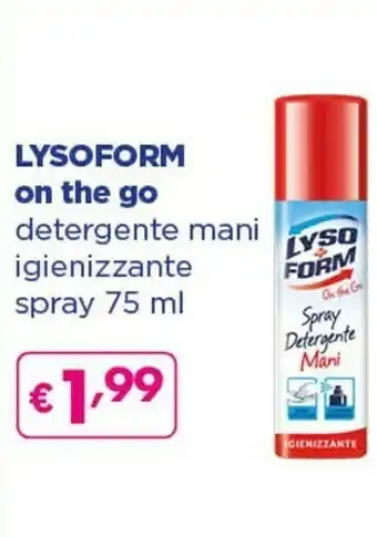 Acqua & Sapone Lysoform On The Go Detergente Mani Igienizzante Spray offerta