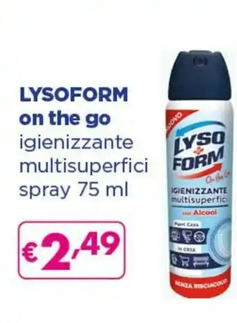 Acqua & Sapone Lysoform On The Go Igienizzante Multisuperfici Form Spray offerta