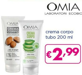 Acqua & Sapone Omia Crema Corpo offerta