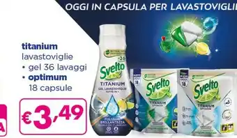 Acqua & Sapone Svelto Capsula Per Lavastoviglie Titanium offerta