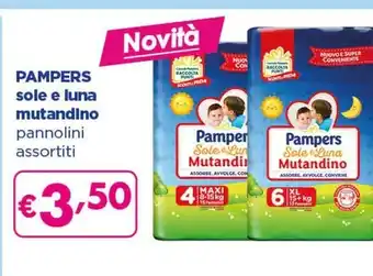 Acqua & Sapone Pampers Sole E Luna Mutandino offerta