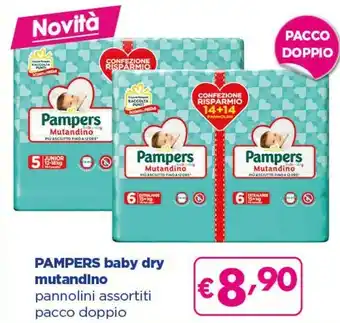 Acqua & Sapone Pampers Baby Dry Mutandino offerta