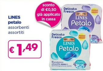 Acqua & Sapone Lines Assorbenti Petalo offerta