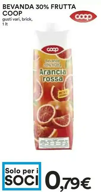 Coop Bevanda 30% Frutta offerta