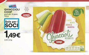 Coop Coop Ghiaccioli offerta
