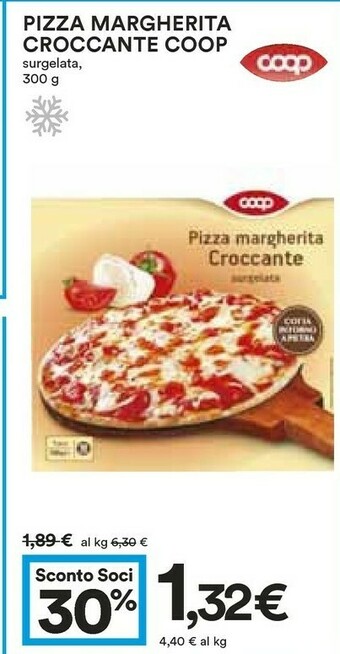 Coop Coop Pizza Margherita Croccante offerta