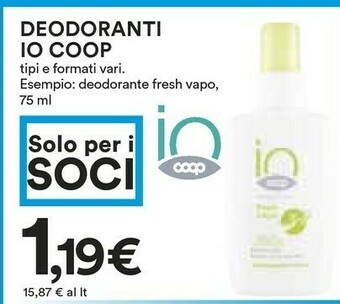 Coop Coop Deodoranti IO offerta