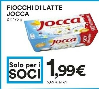 Coop Jocca Fiocchi Di Latte offerta