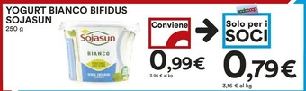 Coop Sojasun Bifidus Bianco Naturale 250 G(ml) offerta