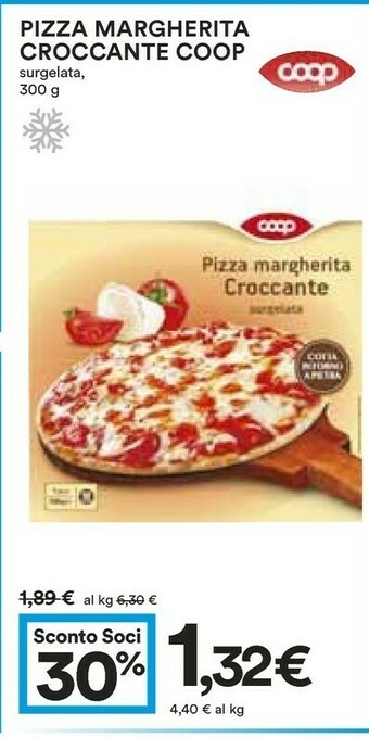 Coop Coop Pizza Margherita Croccante offerta